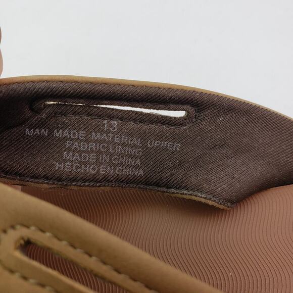 Flojos Mens Size 13 Tan Brown Slip On Casual Memory Foam Thong Flip Flop Sandals - Picture 12 of 12